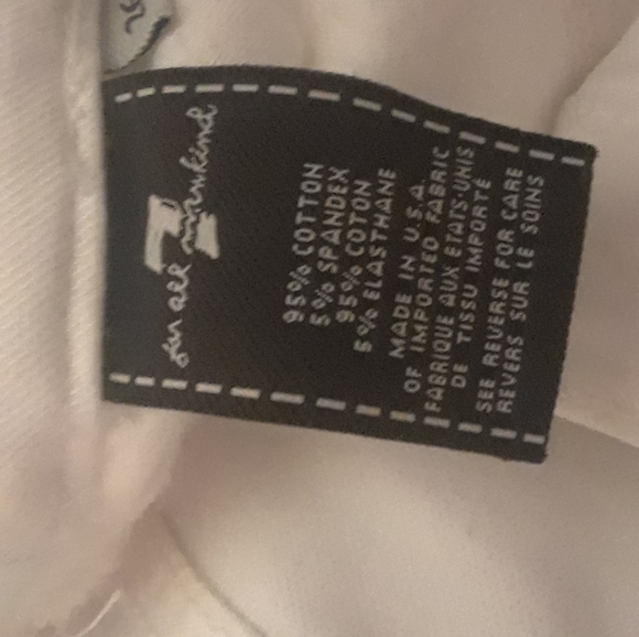 7 For All Mankind, white jeans, size 26 - Picture 6 of 6